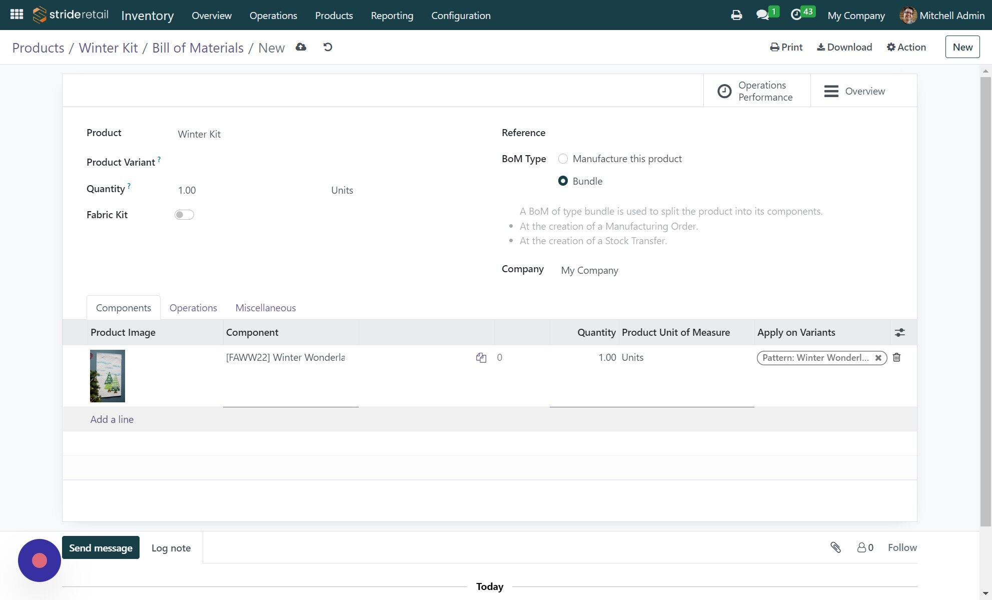 Screenshot of: Click "Add a line"