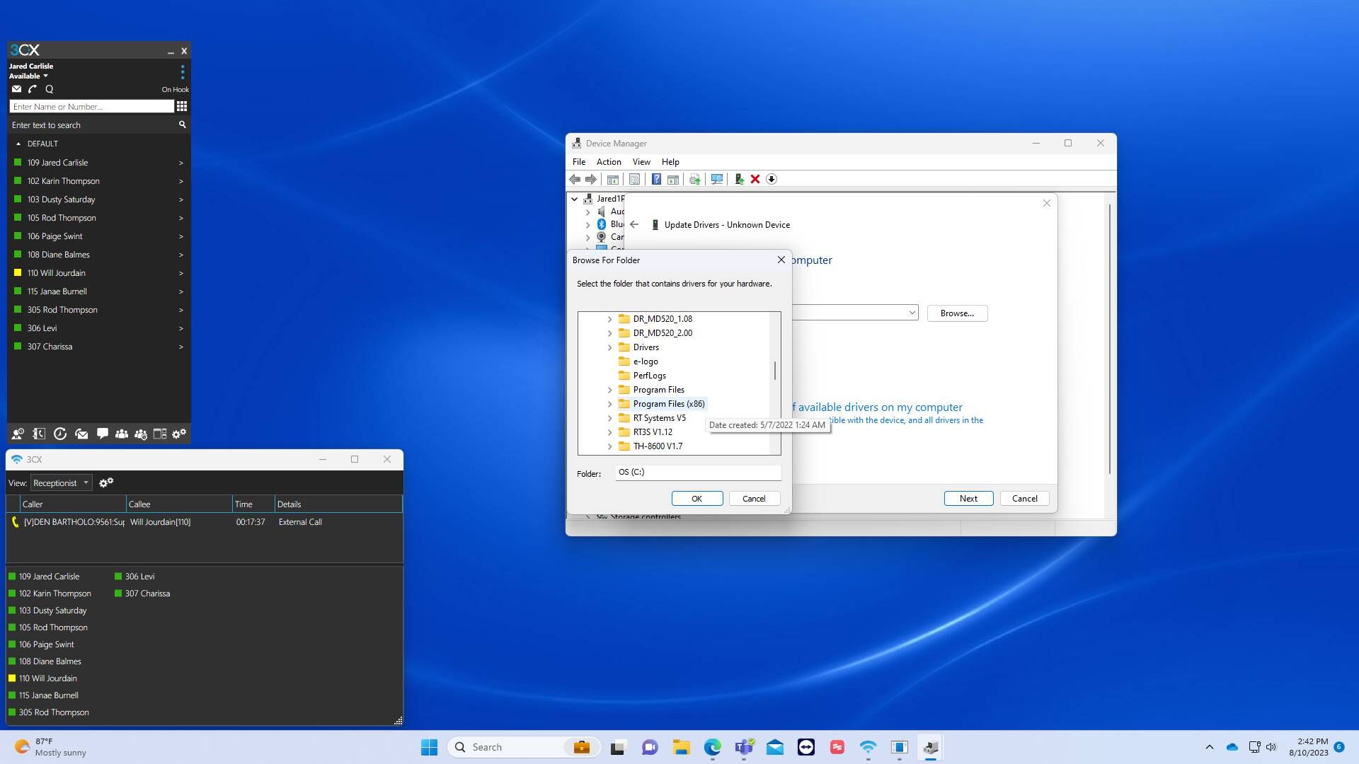 Screenshot of: Click "Program Files (x86)"