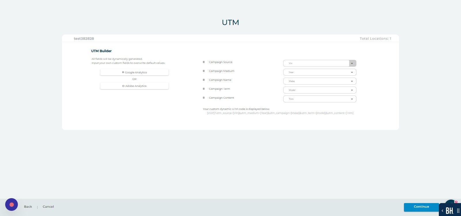 Screenshot of: Click "Continue"