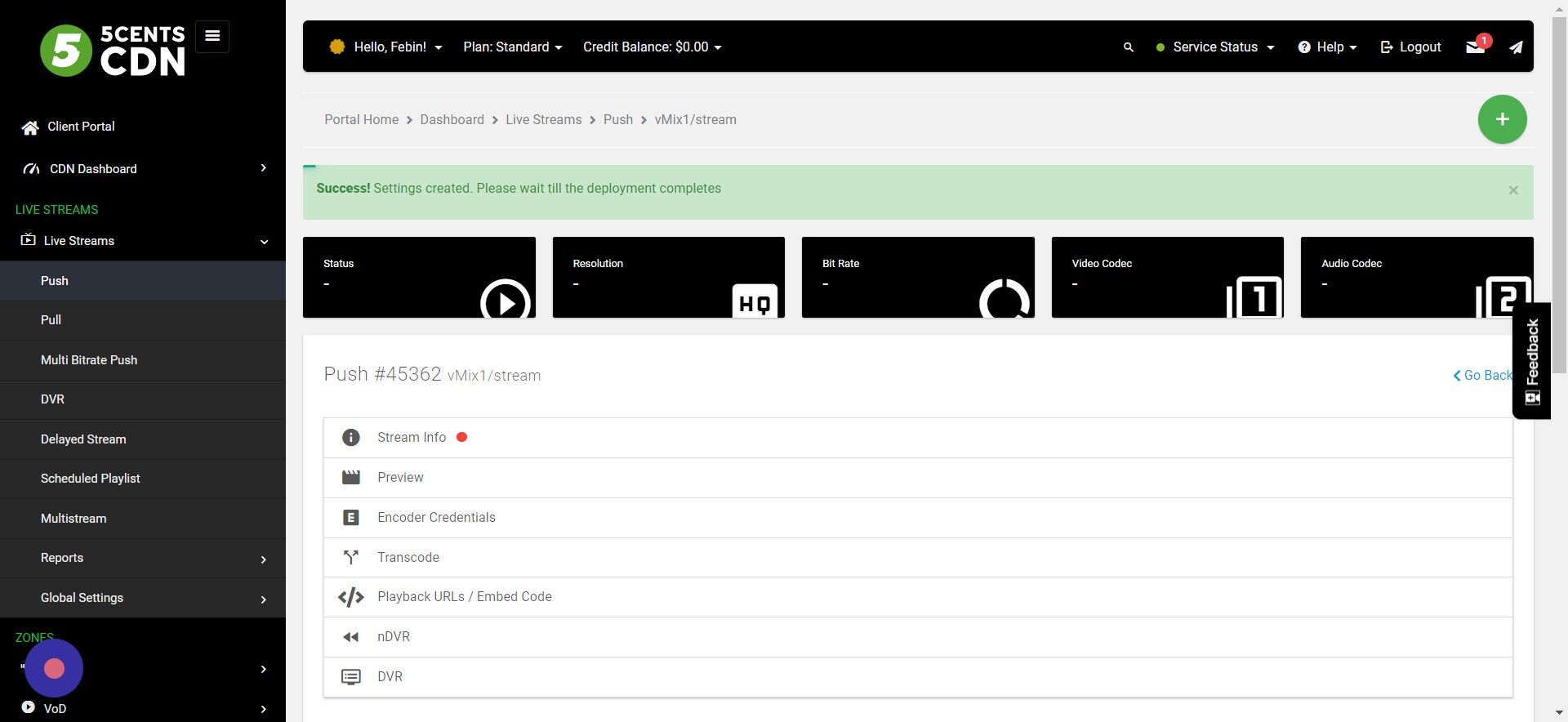Screenshot of: Wait for the deployment. Usually takes up to 15 minutes