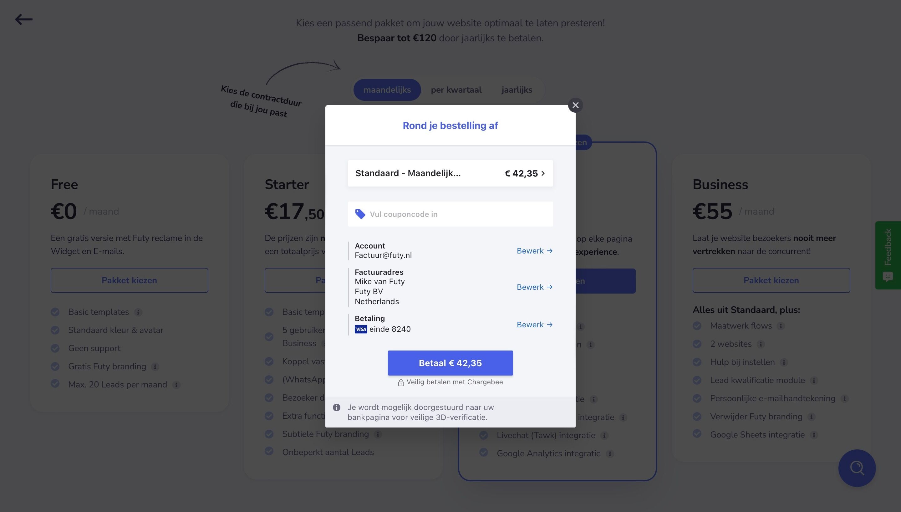 Screenshot or: Press "Pay"