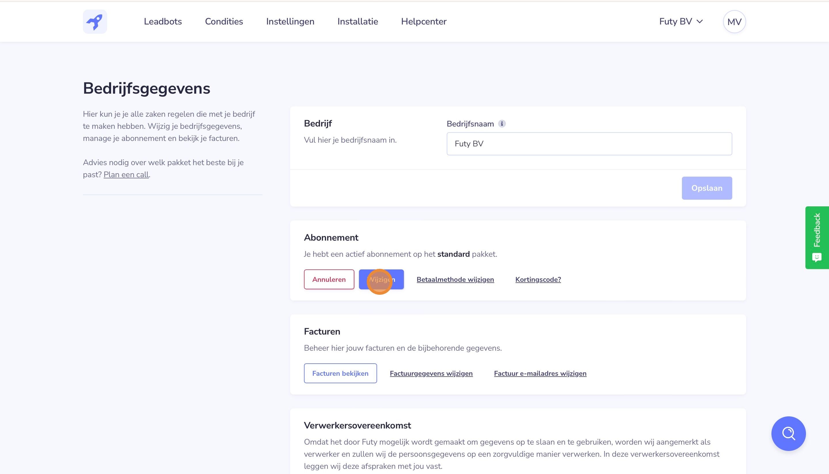 Screenshot or: Press "Change"