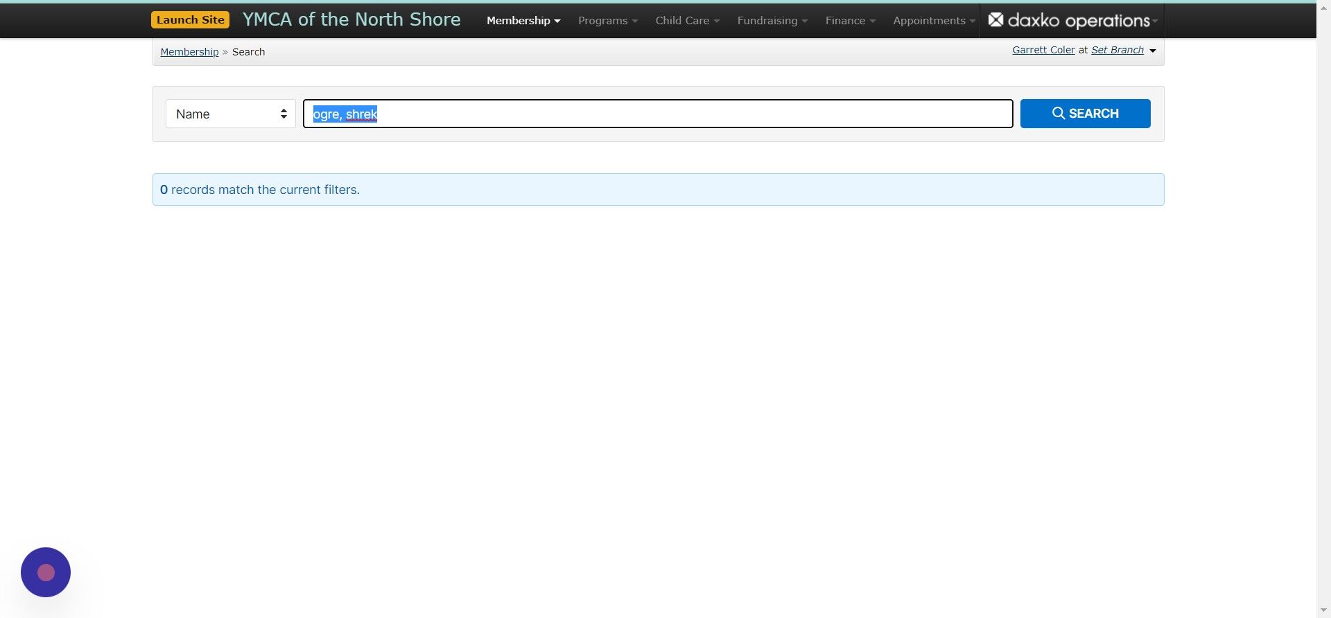 Screenshot of: If they are not already in the system you will need to create a 