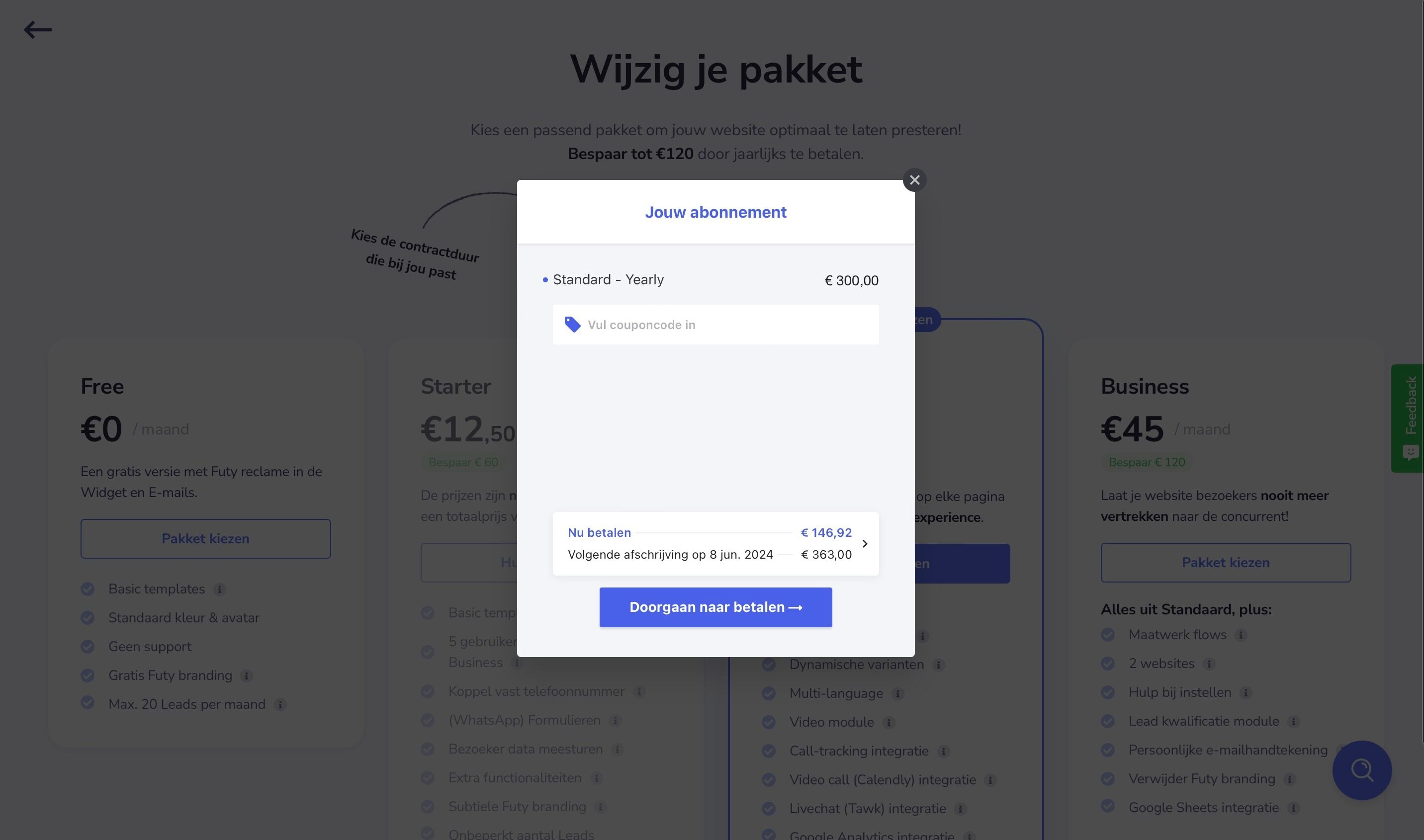 Screenshot or: Press "Proceed to pay"