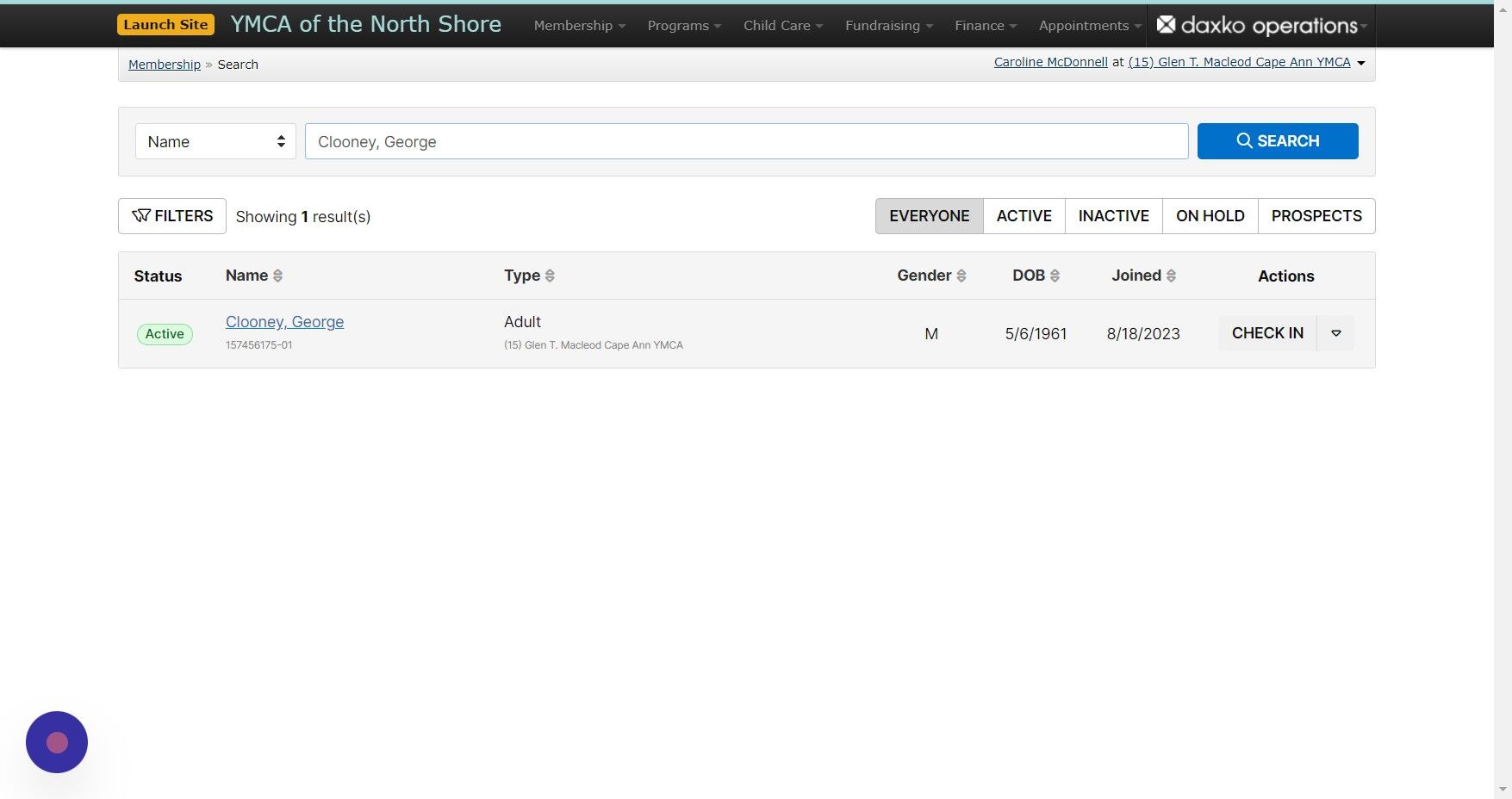 Screenshot of: Here he is, with an 