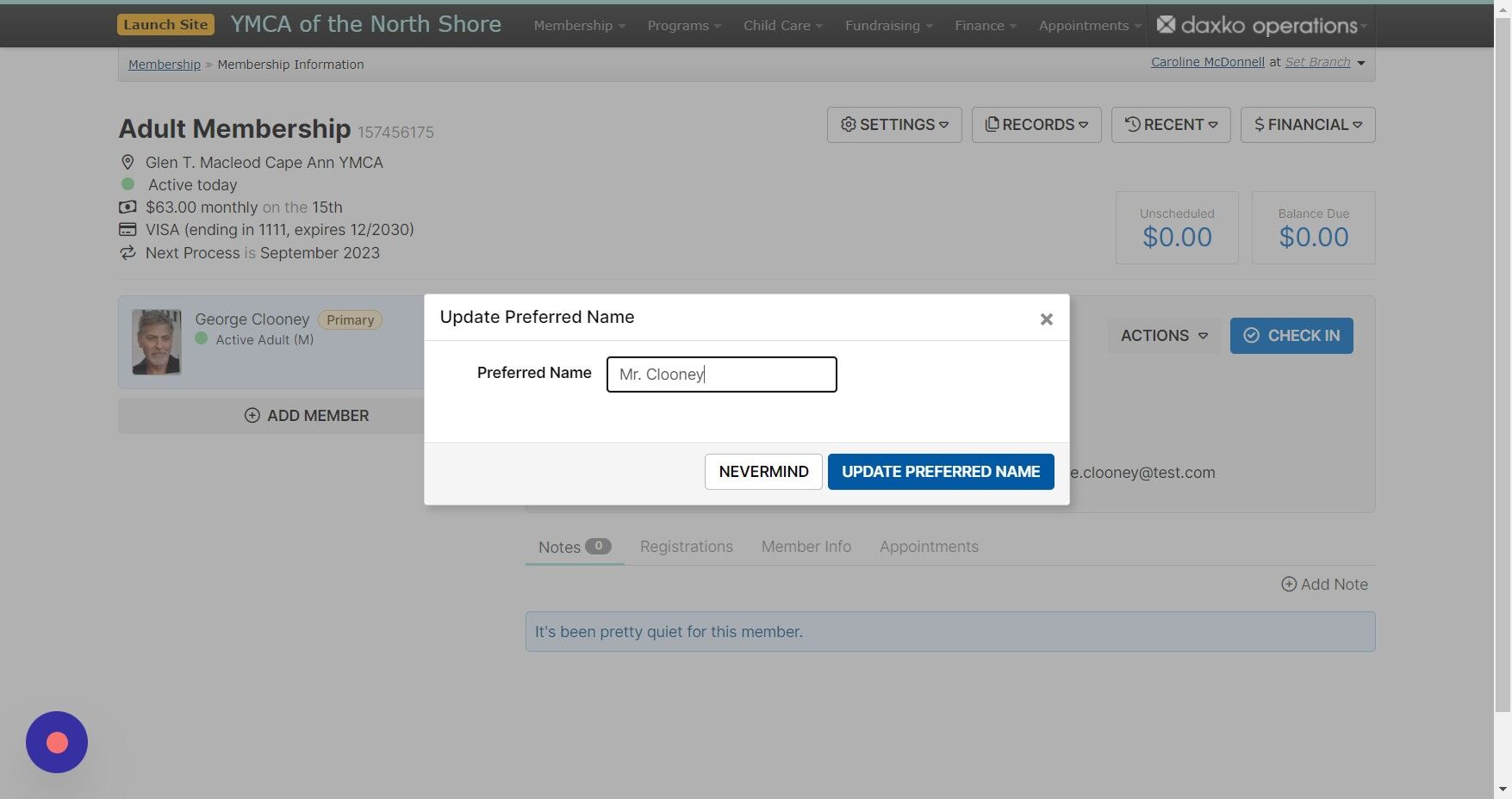 Screenshot of: Click 