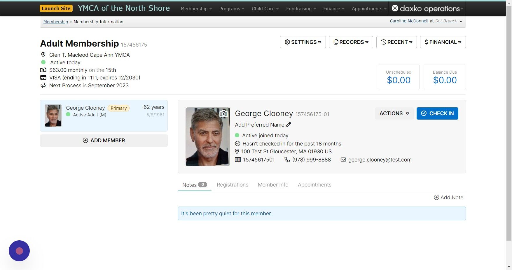 Screenshot of: Finally, if the member has a nickname or preferred name, click the edit pencil under their full name to edit 