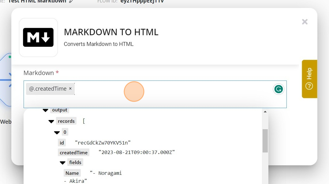 Screenshot of: Select any variable or type any markdown syntax.
