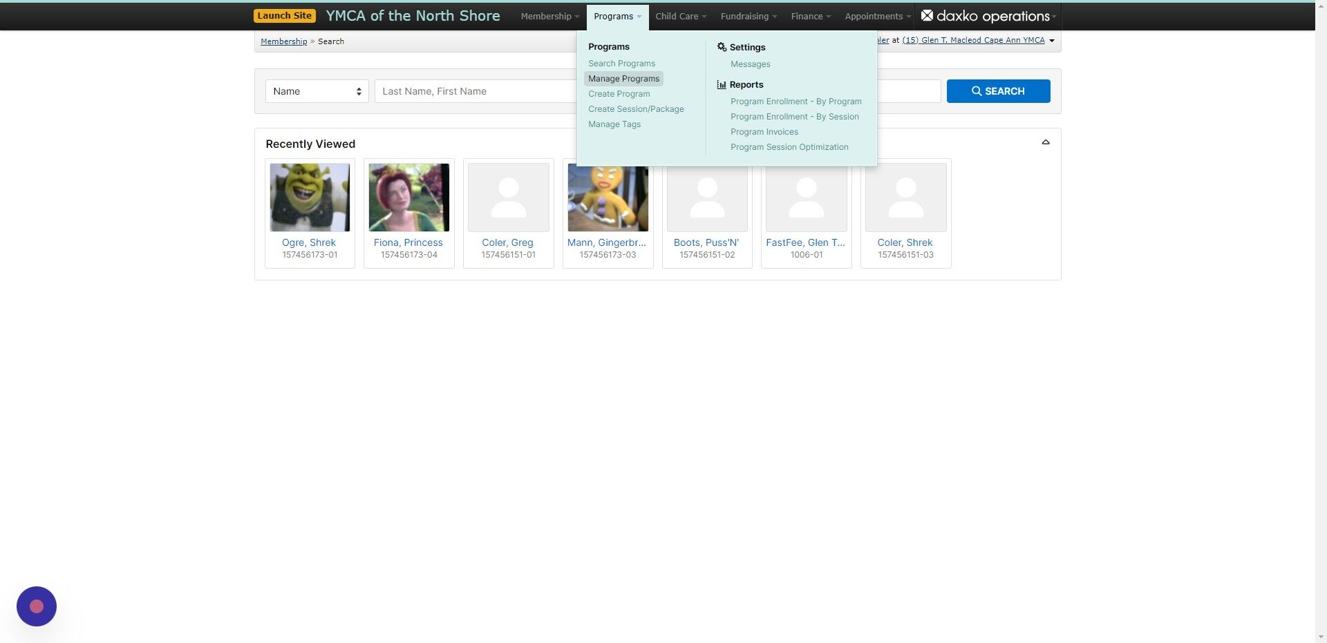 Screenshot of: Click 