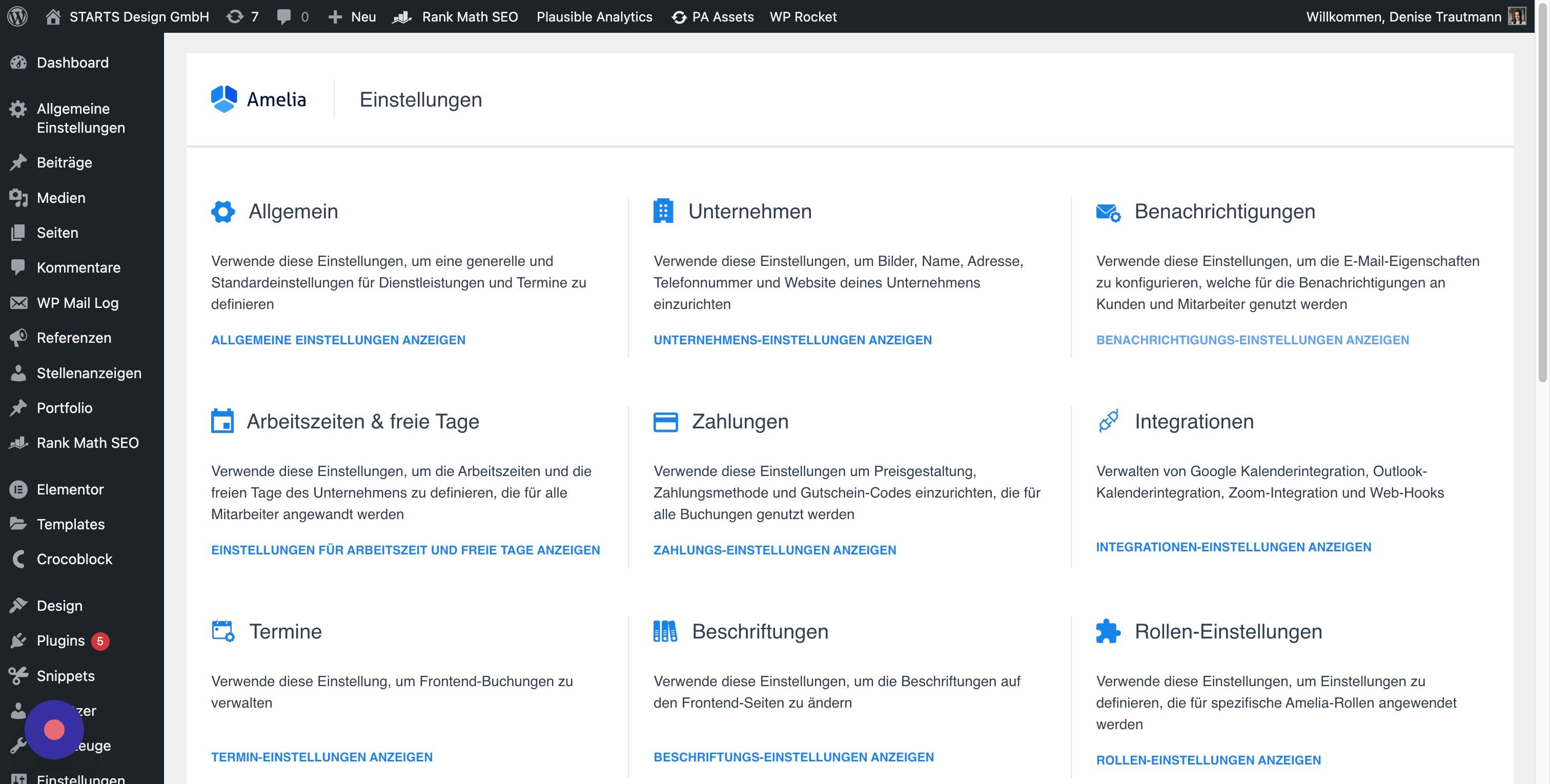 Screenshot of: Klicke "BENACHRICHTIGUNGS-EINSTELLUNGEN ANZEIGEN"