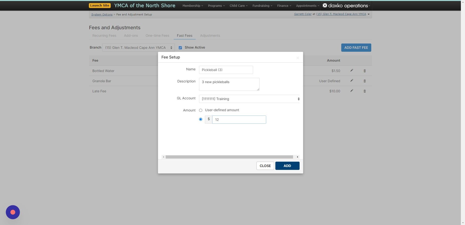 Screenshot of: When finished adding information click the 