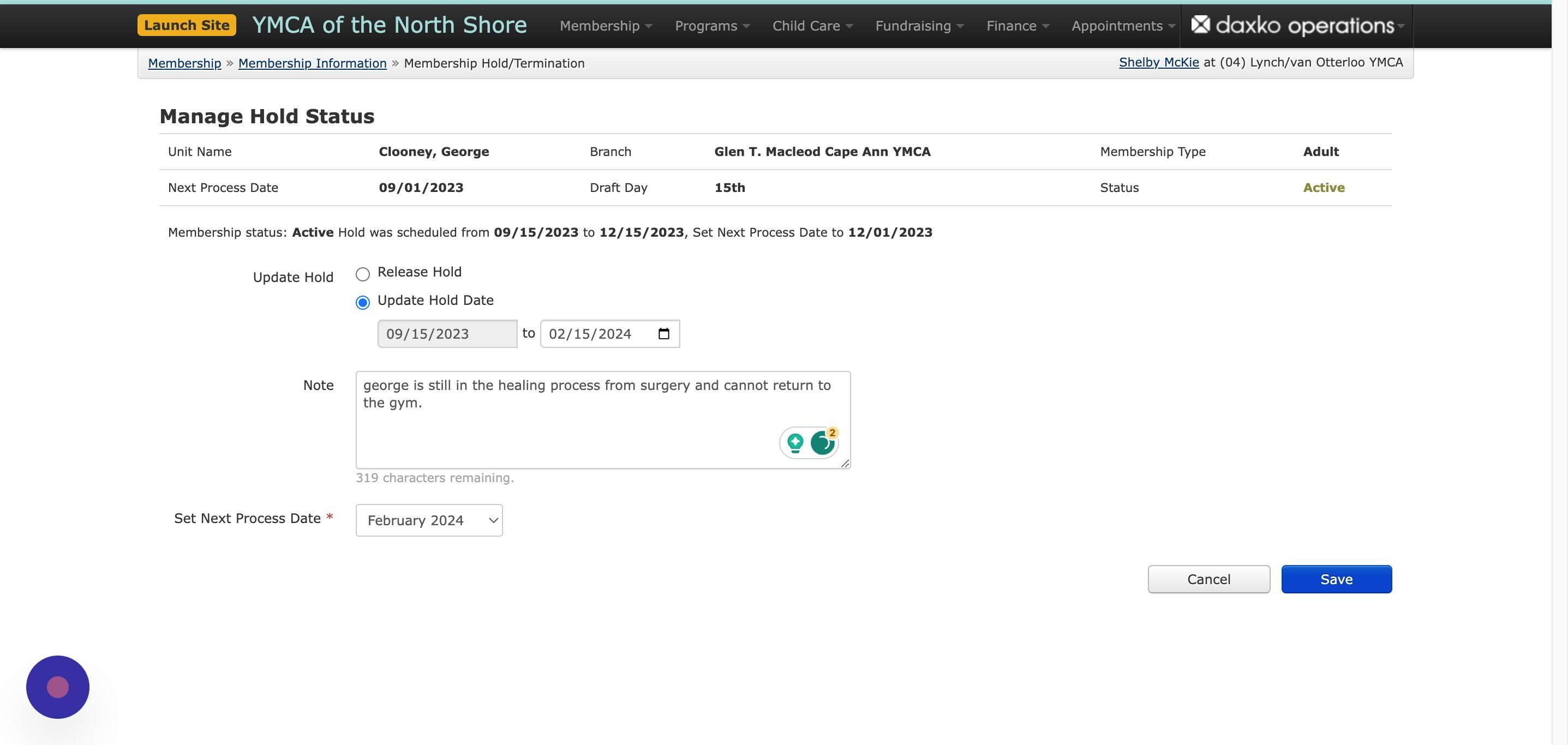 Screenshot of: Click the 
