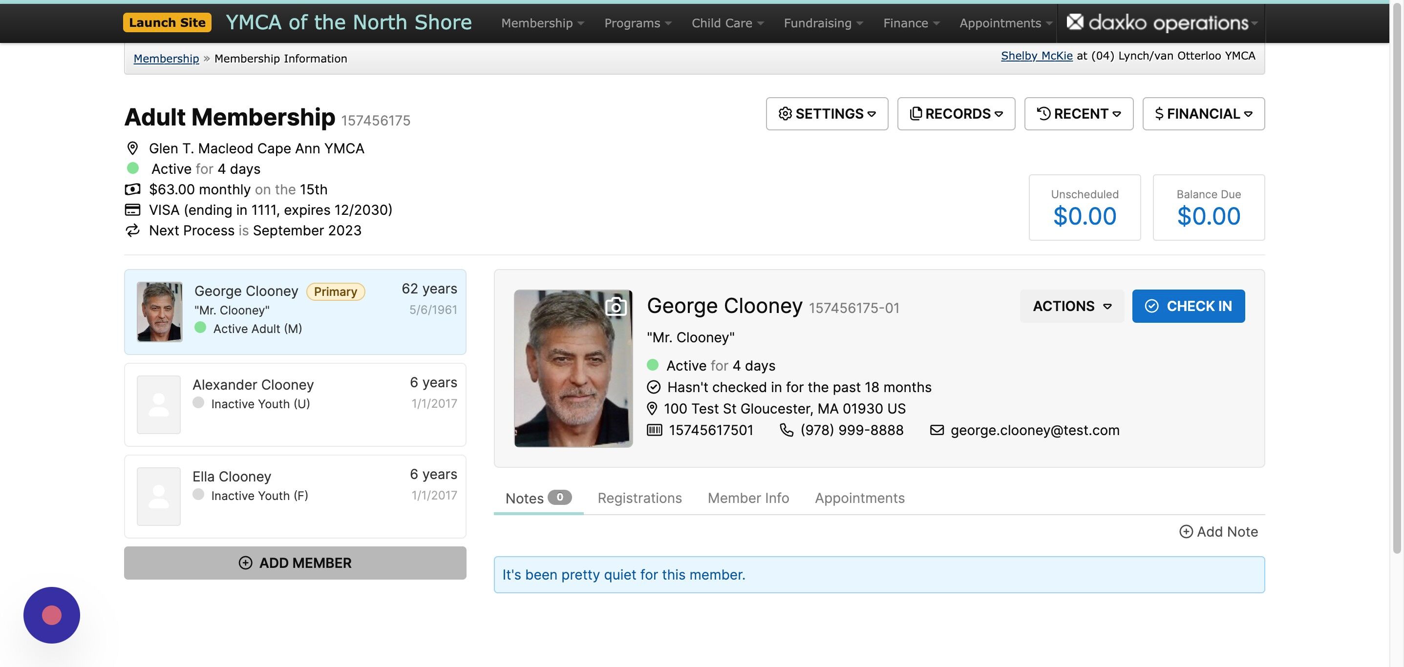Screenshot of: If they want to add a member not already listed, click on the 