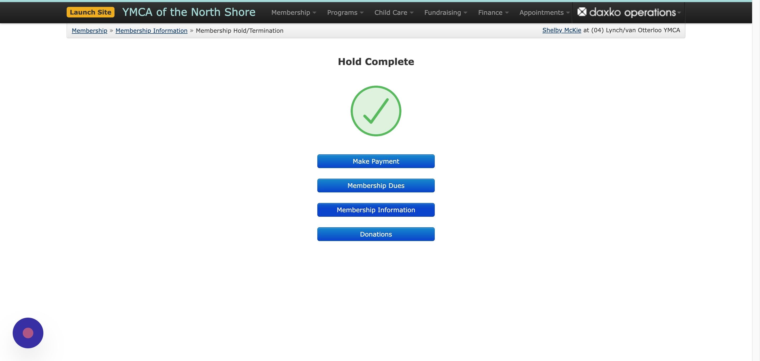 Screenshot of: Once complete, click on the 