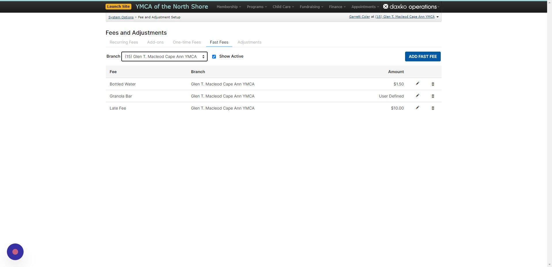 Screenshot of: Click 