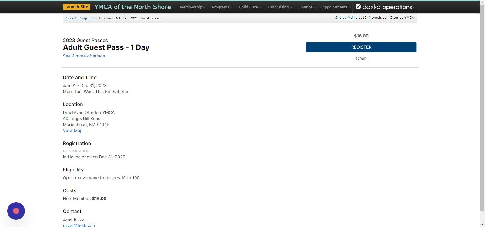 Screenshot of: Click on the 