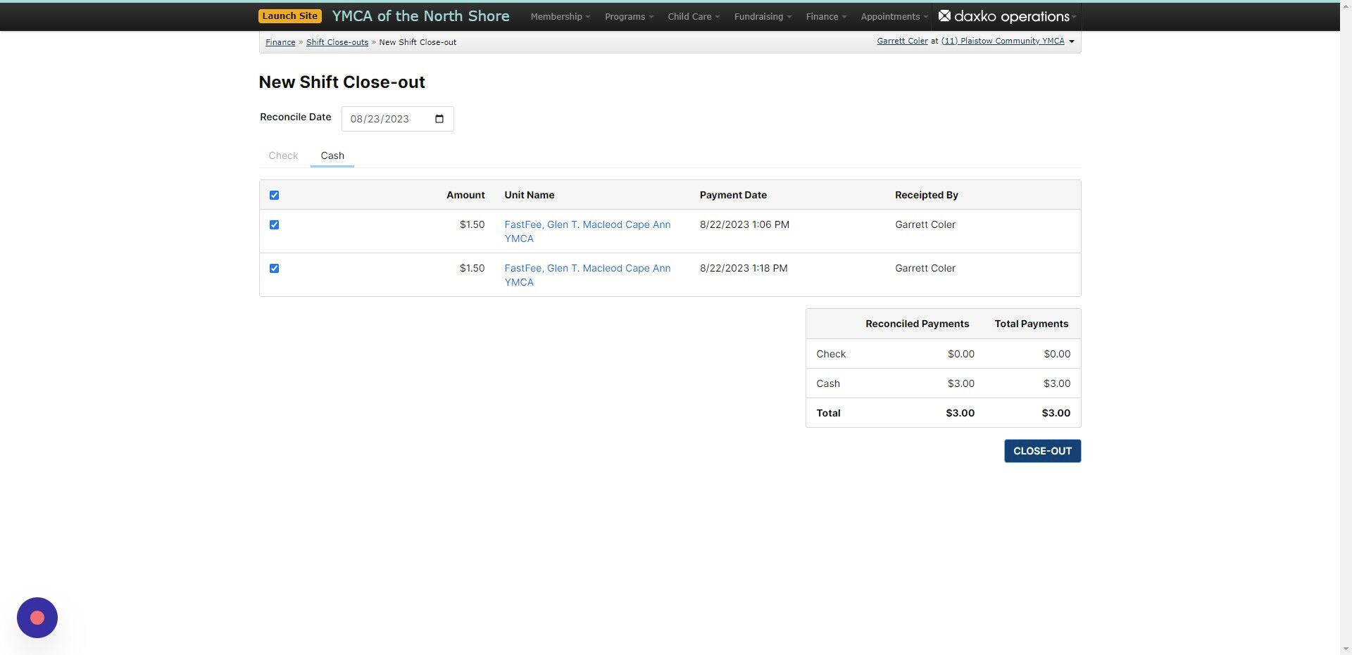 Screenshot of: Click 