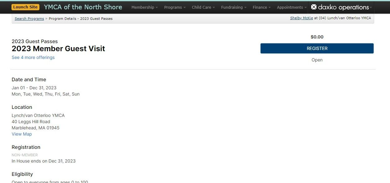 Screenshot of: Click on the 