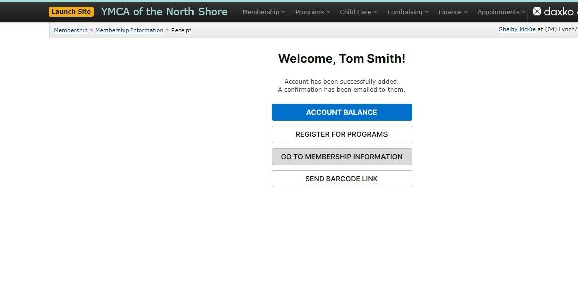Screenshot of: Click the 