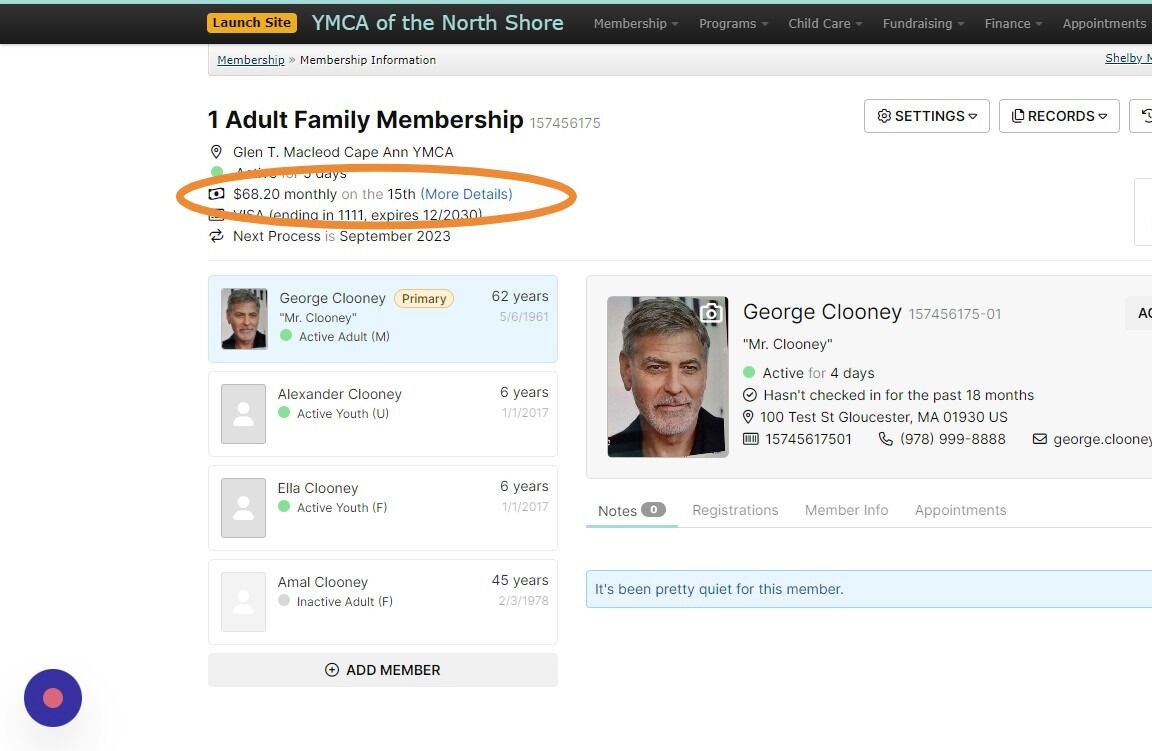 Screenshot of: Verify the draft date of the Member. For those that draft on the 1st of the month, select the last date of the month as their termination date. See next steps for if a member is drafted monthly on the 15th. 