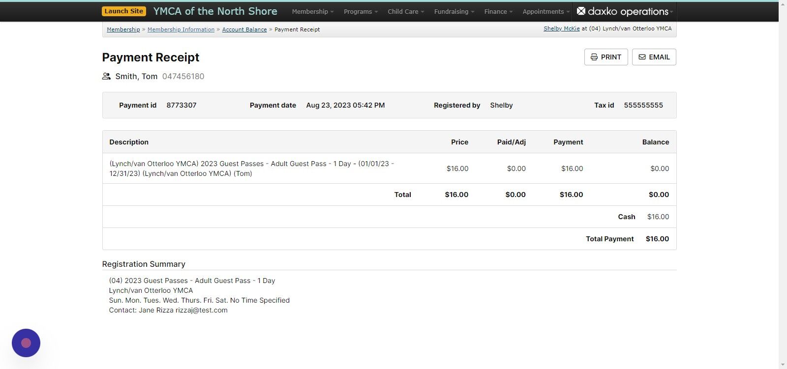 Screenshot of: Use the breadcrumb trail to return back to the 