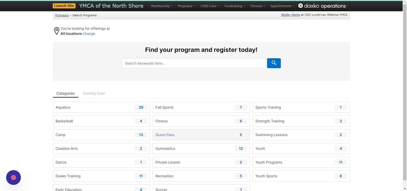 Screenshot of: Find and click on the 
