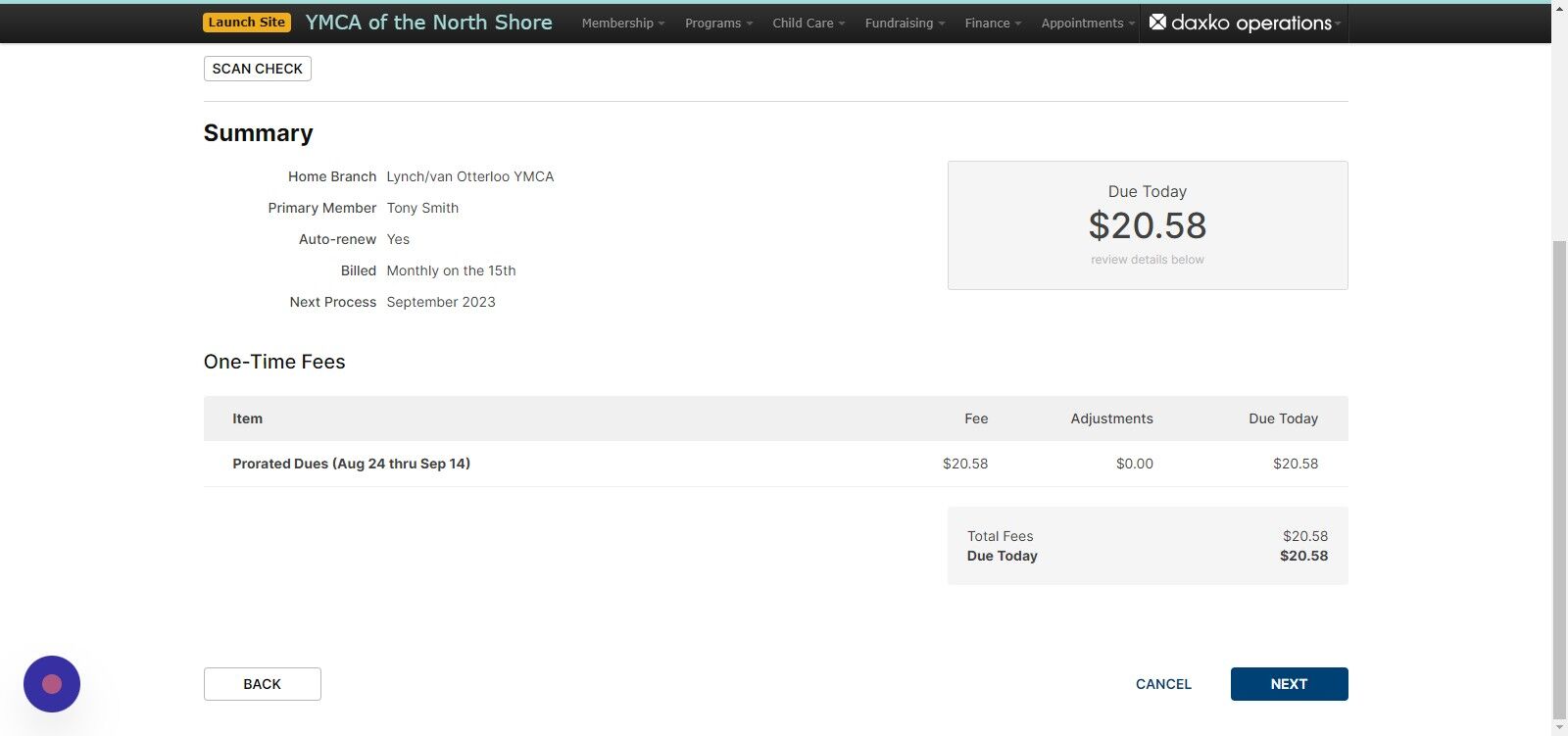Screenshot of: Click the 