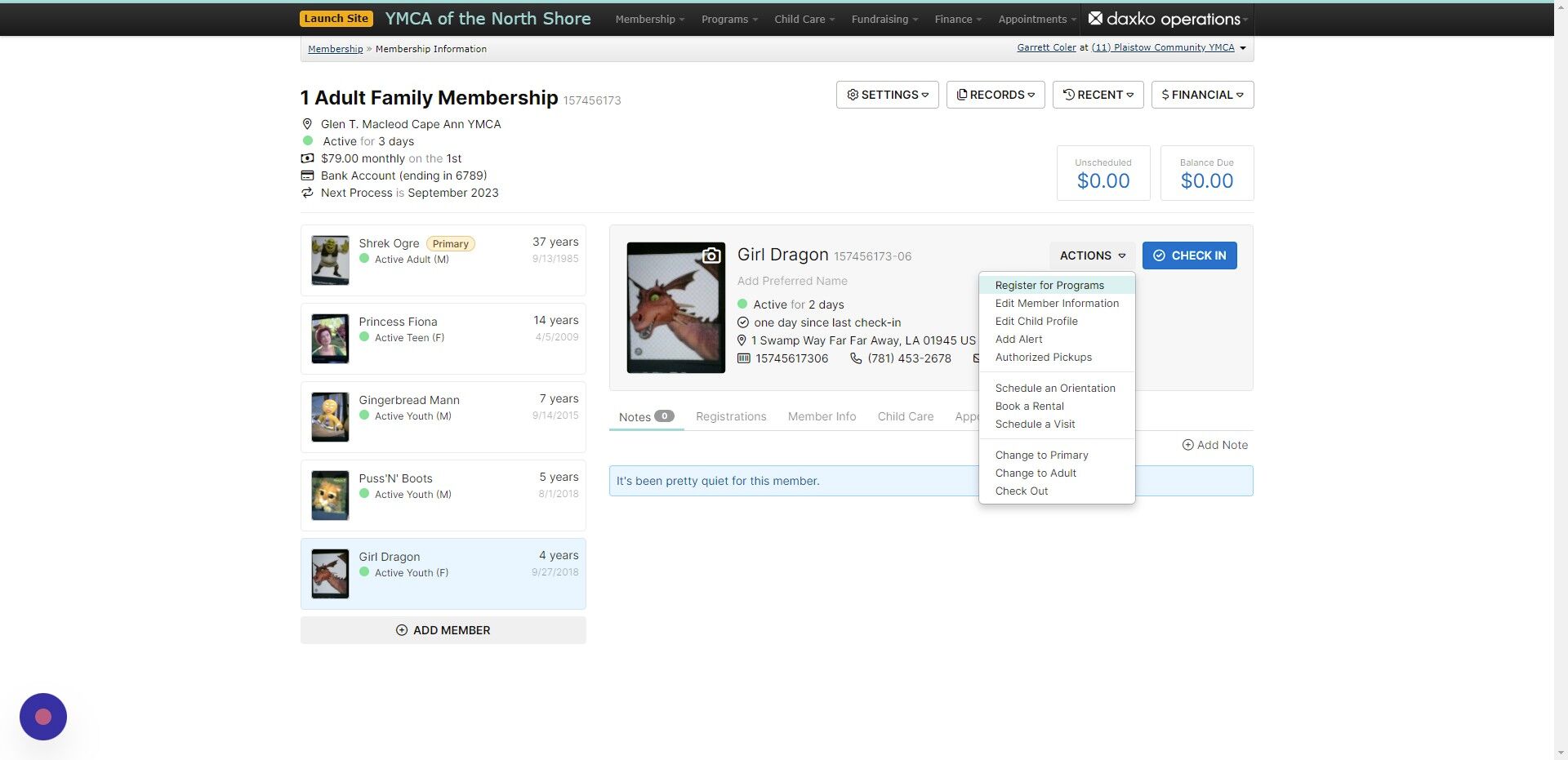 Screenshot of: Click 