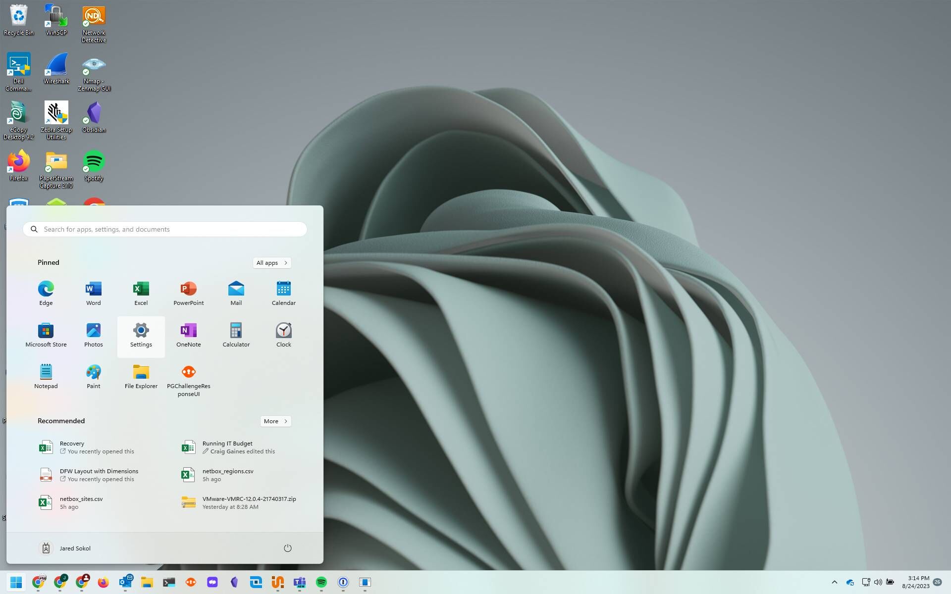 Screenshot of: Open the Settings application