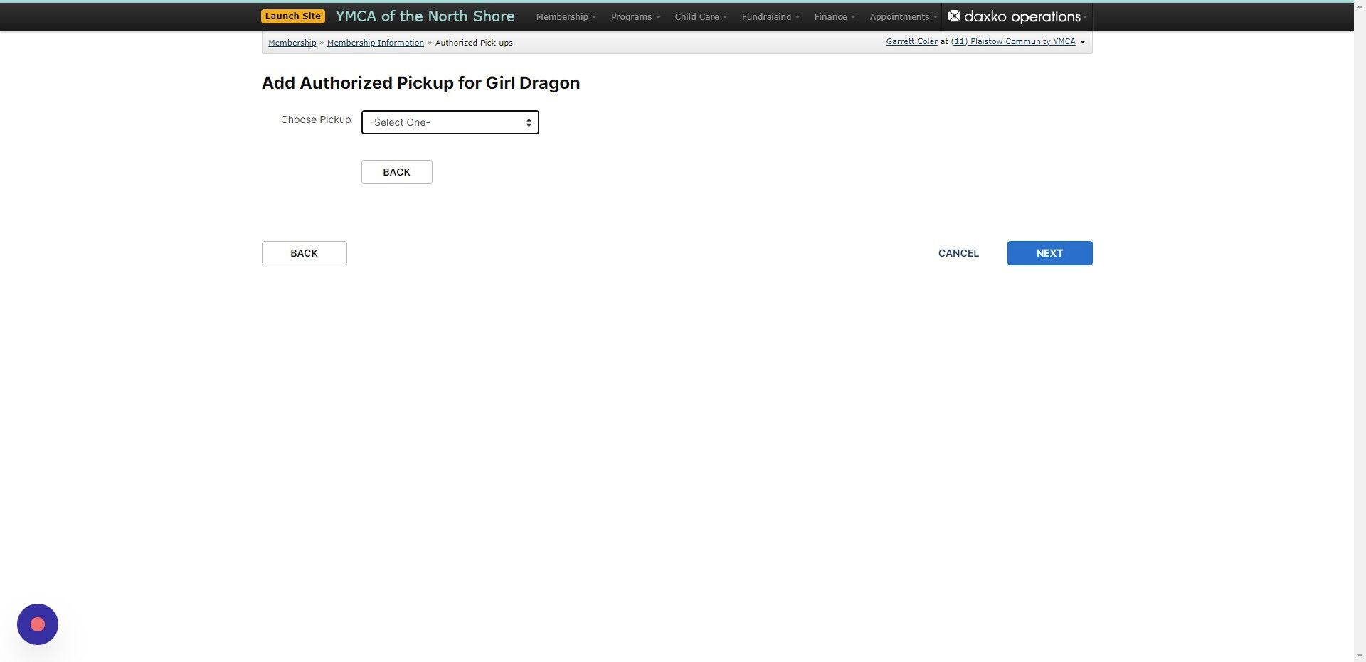 Screenshot of: Click this dropdown.