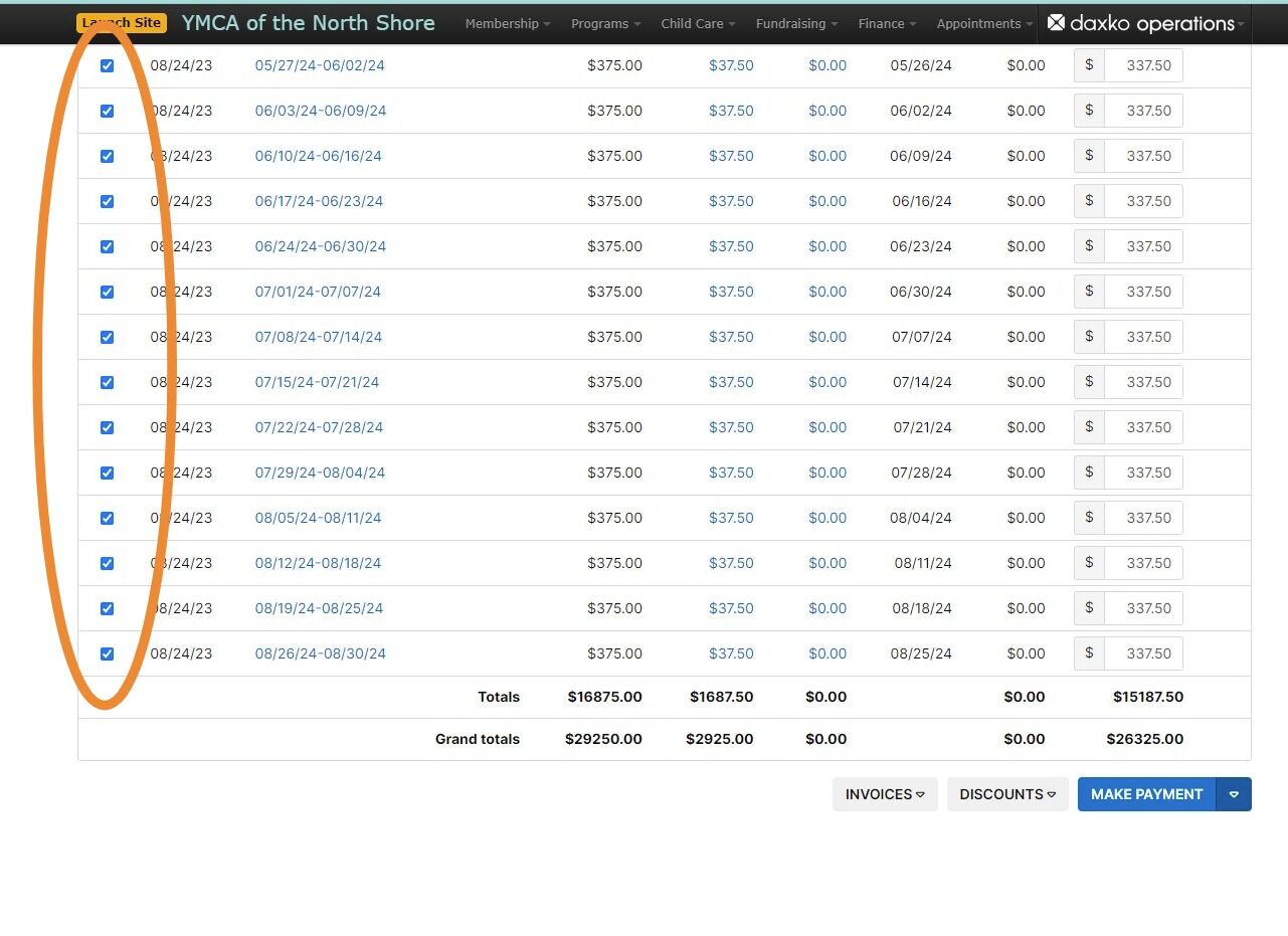 Screenshot of: Once those have been selected click on the drop down arrow next to 