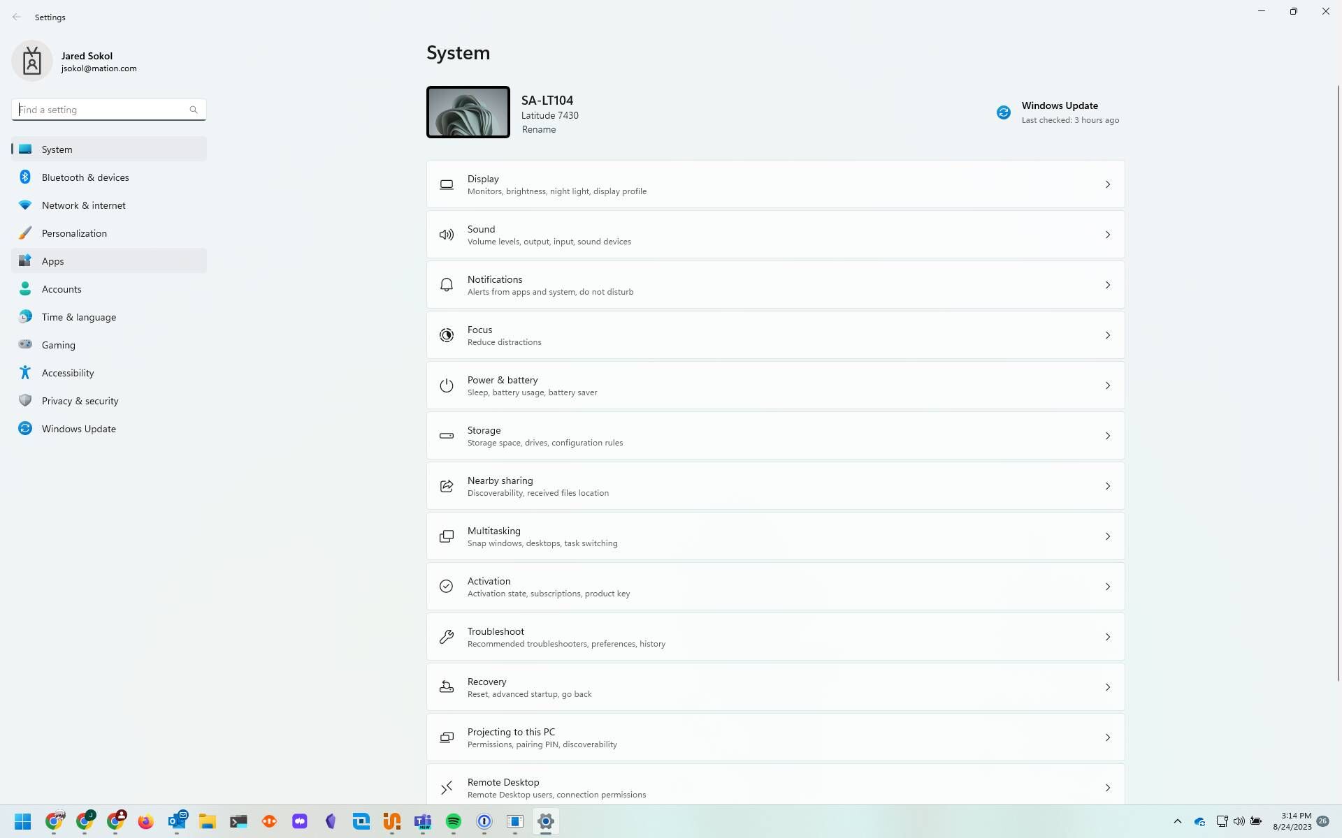 Screenshot of: Click "Apps"