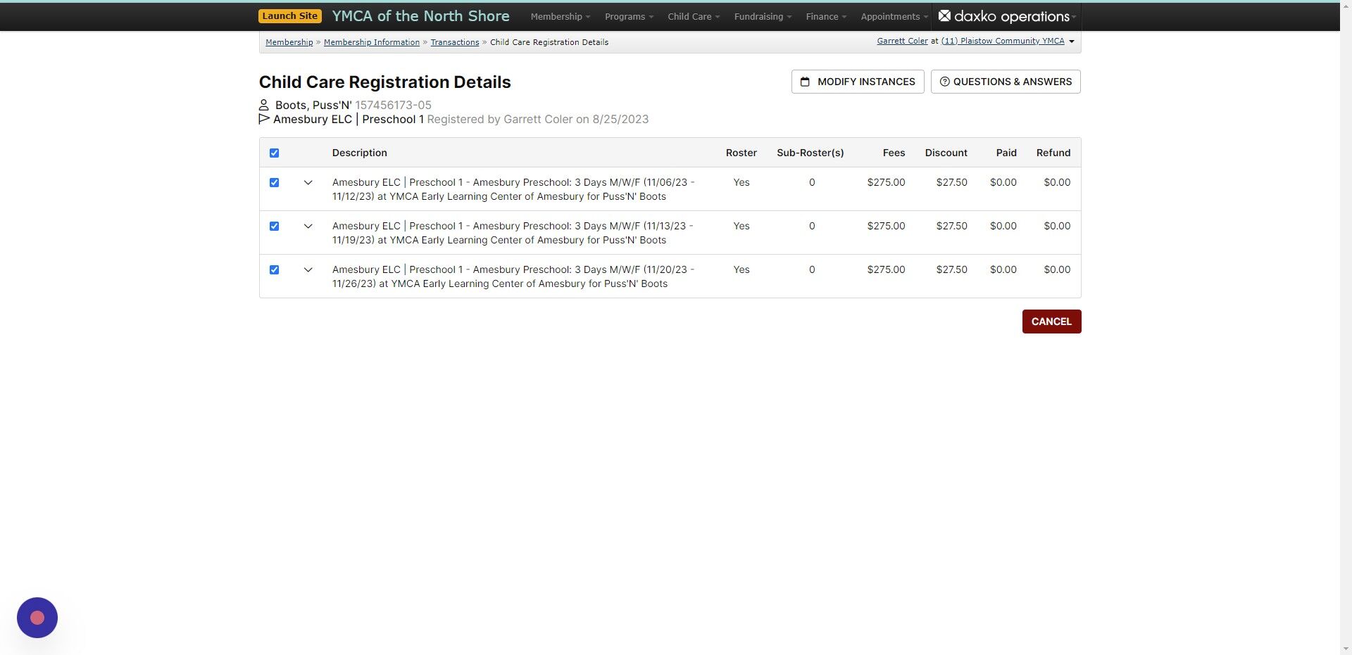 Screenshot of: Click 