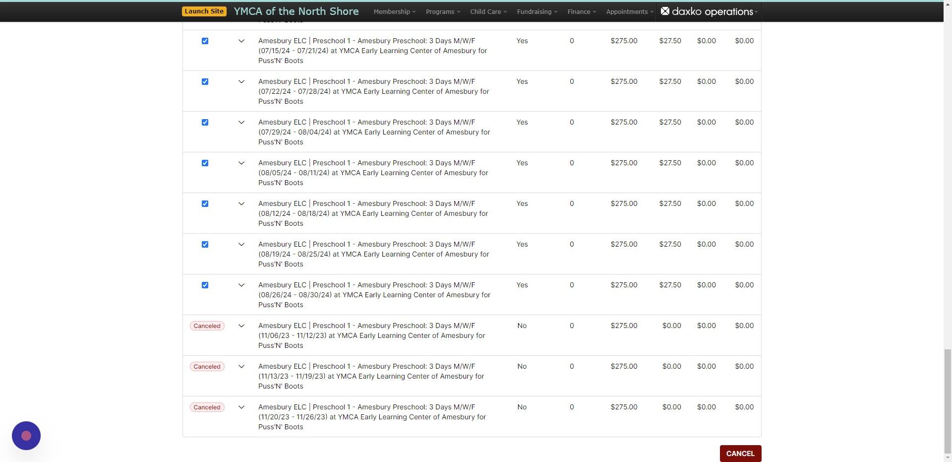 Screenshot of: Click 