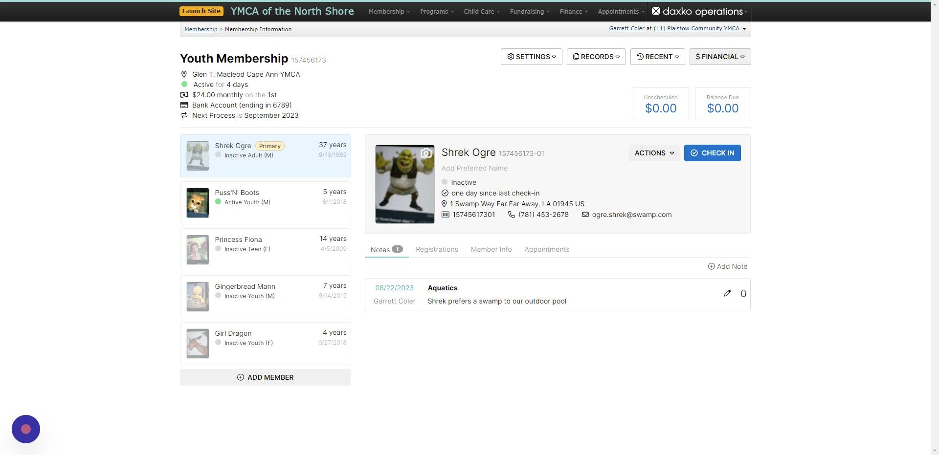 Screenshot of: Click 