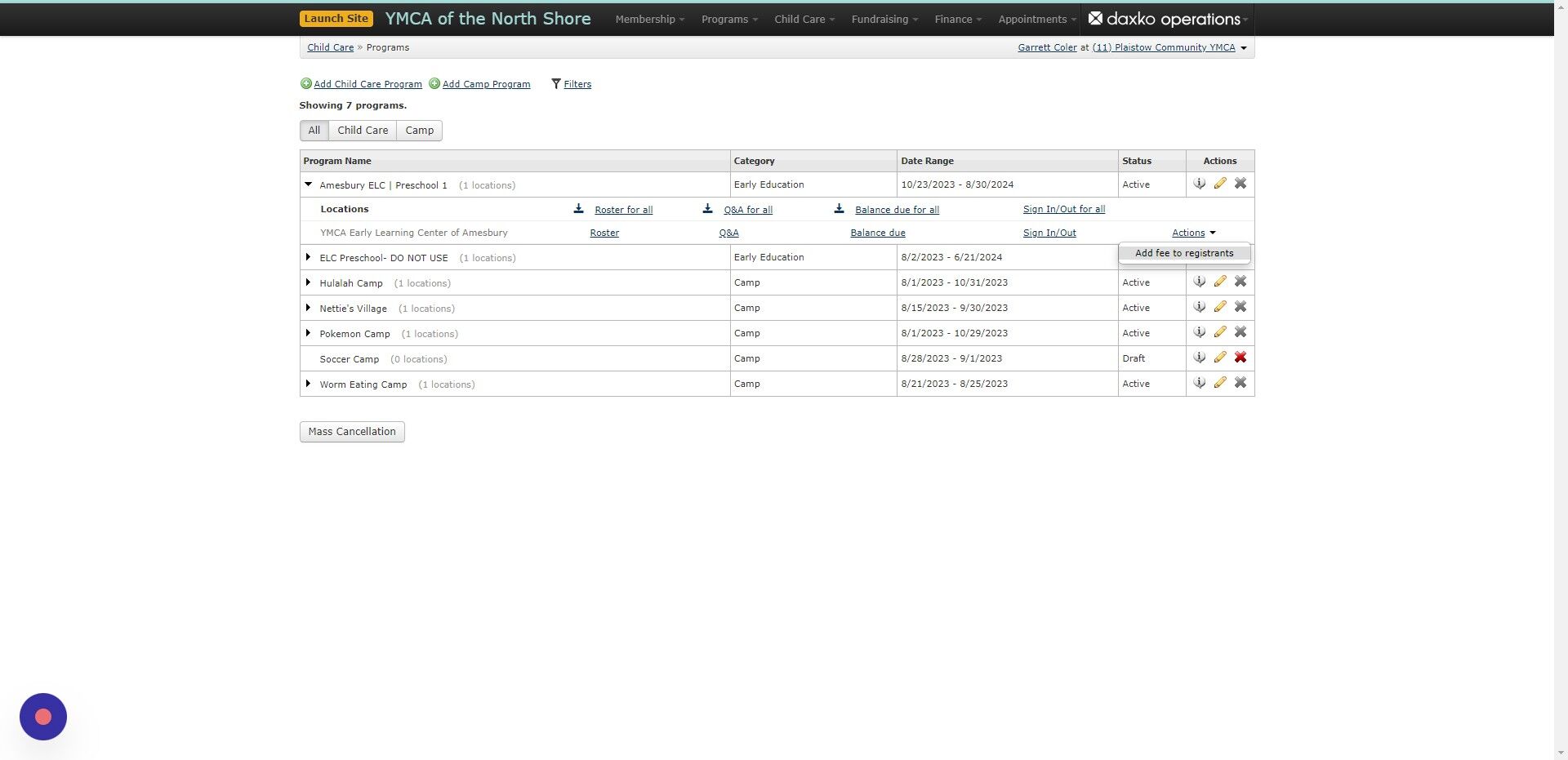 Screenshot of: Click 