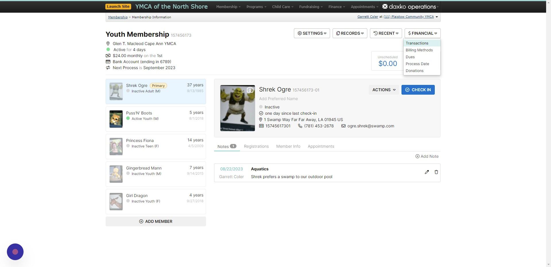 Screenshot of: Click 