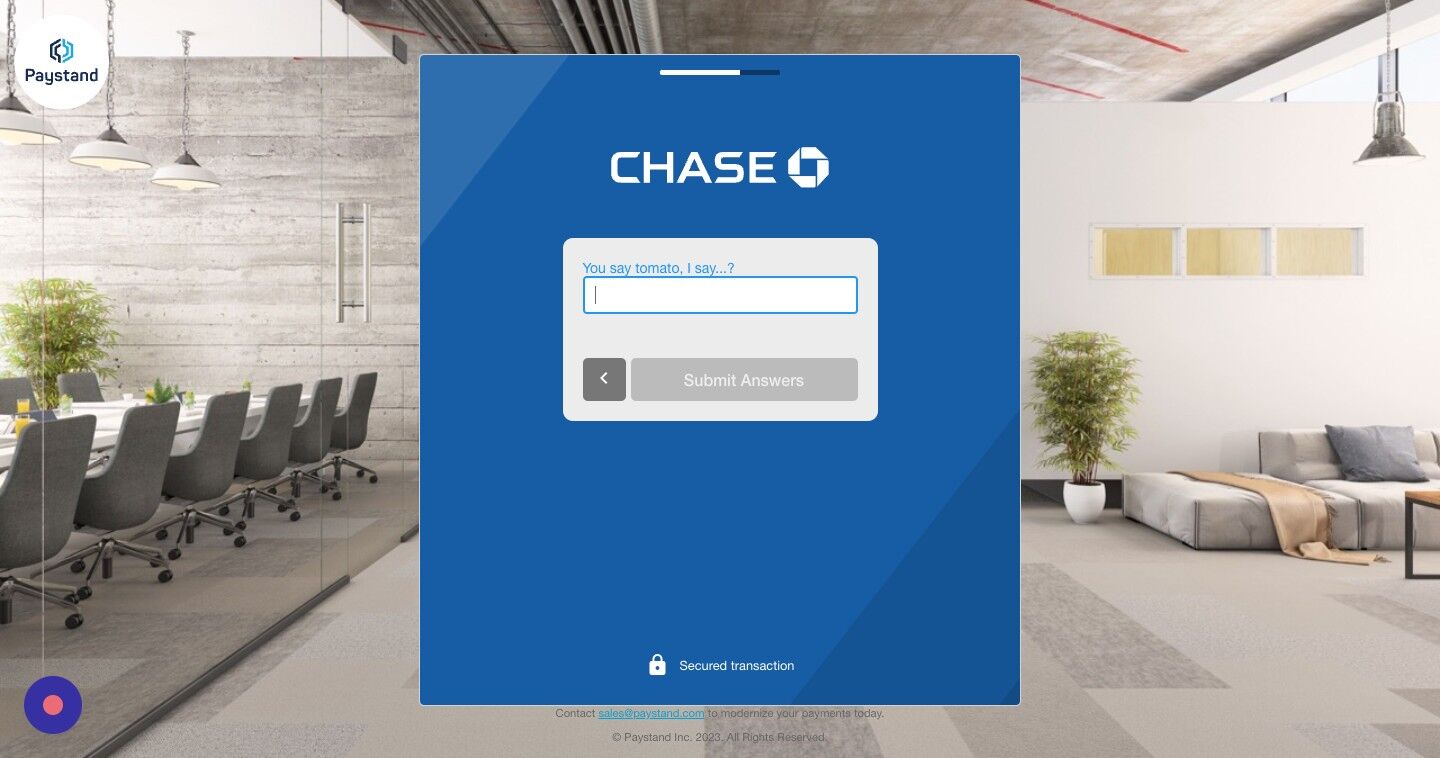 Screenshot of: Type the **answer** to your secure question.