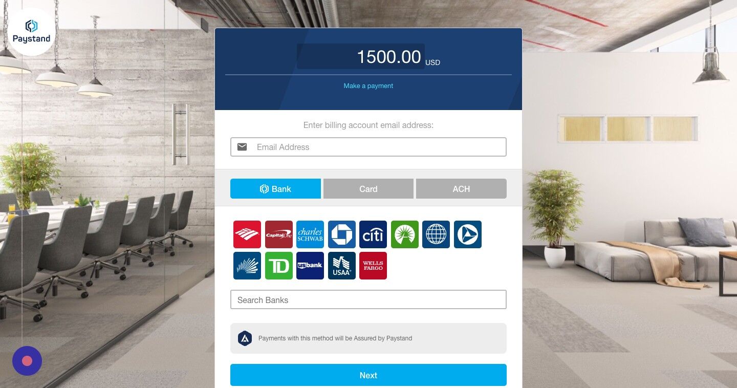 Screenshot of: Type the **Enter billing account email address:** field.