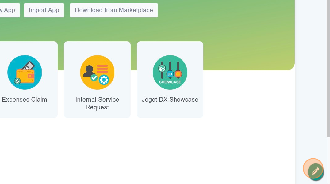 Login into the app center