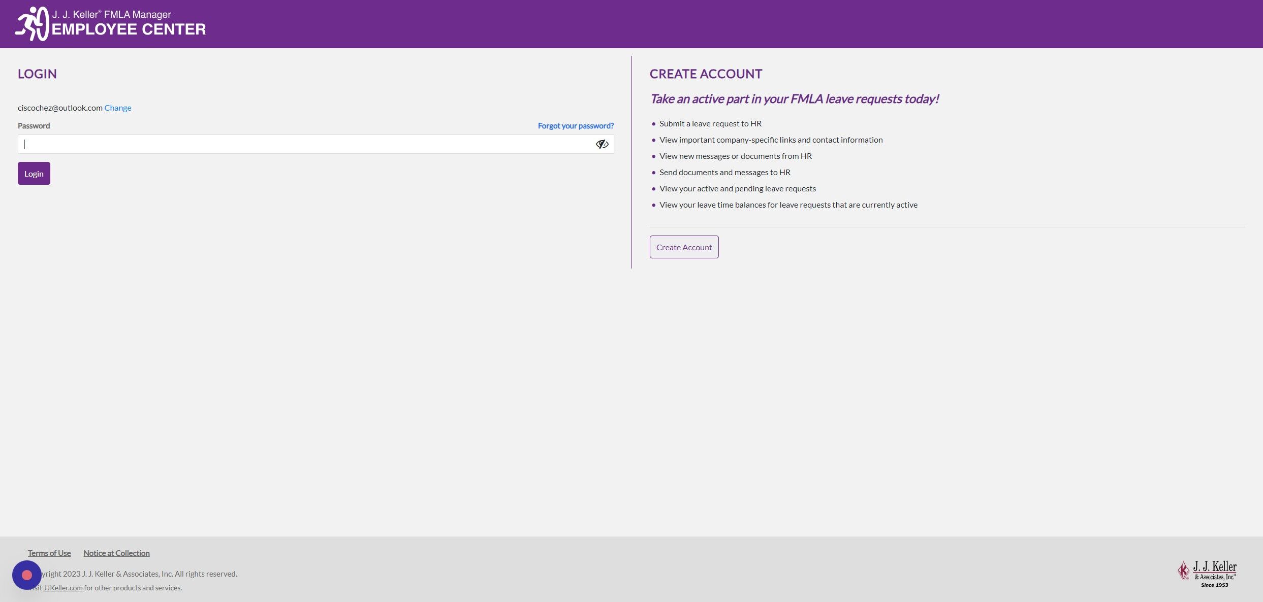 Screenshot of: Click the "Password Forgot your password?" field.