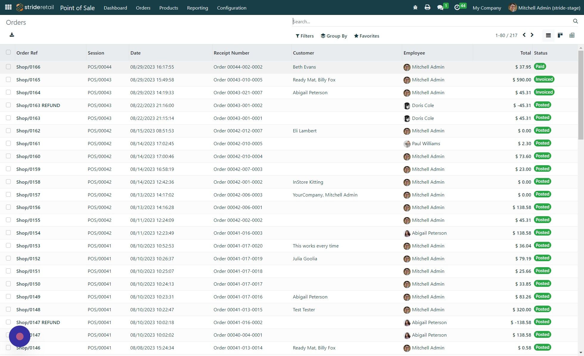 Screenshot of: Navigate to the order you need invoiced.