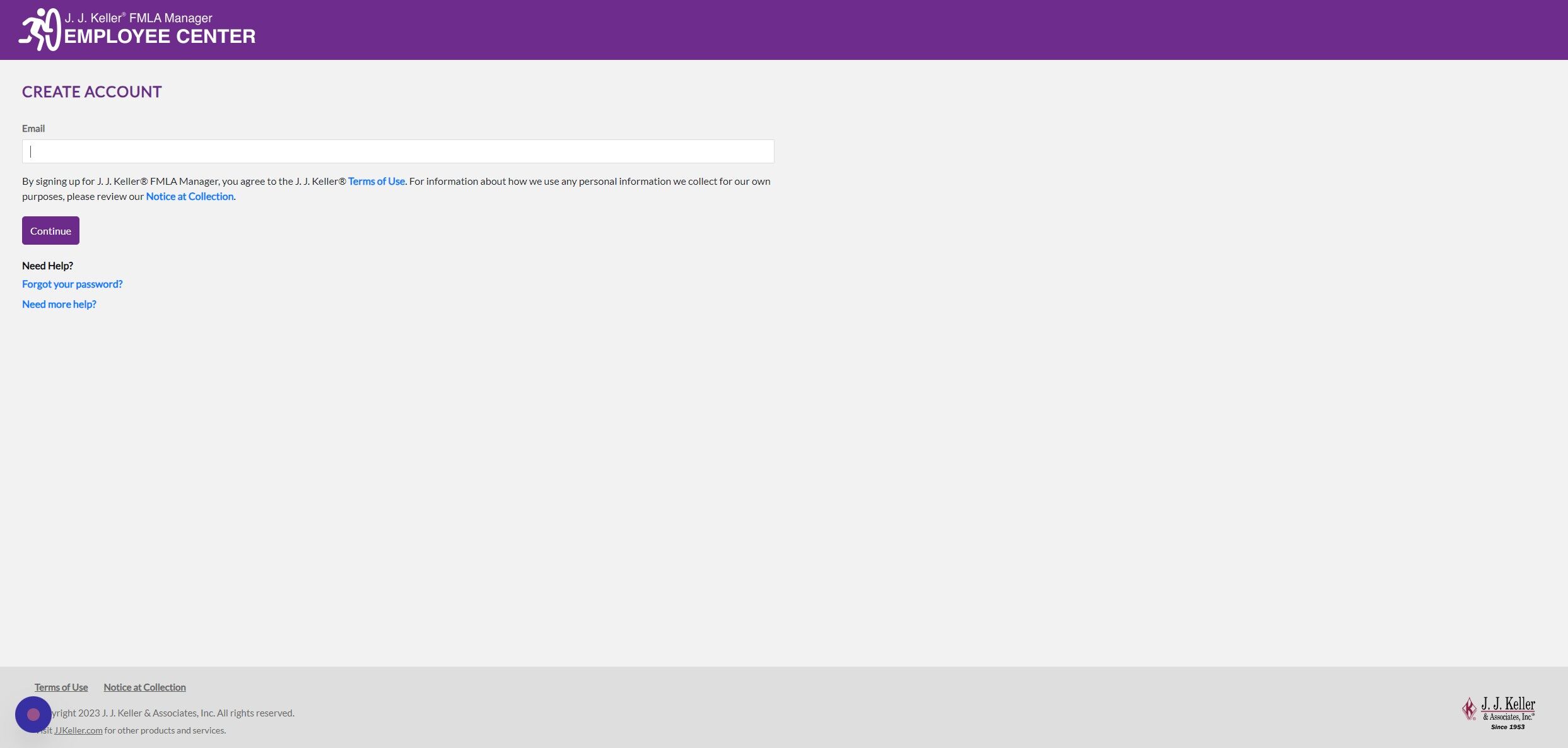 Screenshot of: Click the "Email" field.  Enter the personal email address that you provided to the Clerk's office as your secondary email address.  JJ Keller will be sending all communications to your personal email address not your work email address.