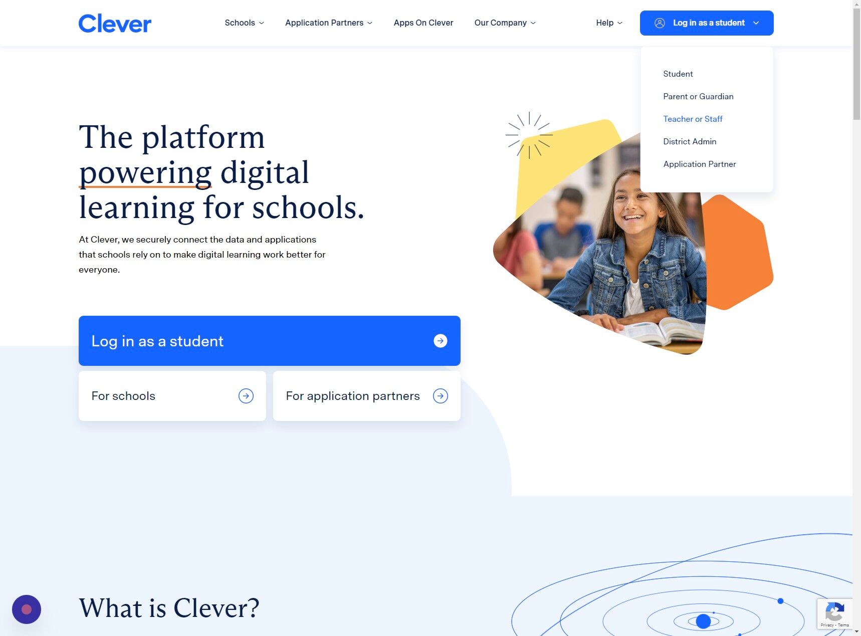 Screenshot of: Click "Teacher or Staff"