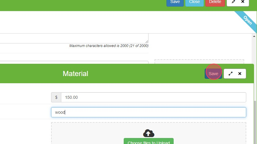 Screenshot of: Click "Save"
