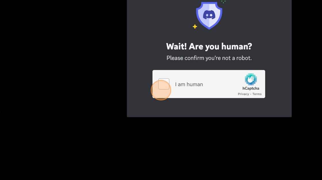 Screenshot of: Confirm you're human.