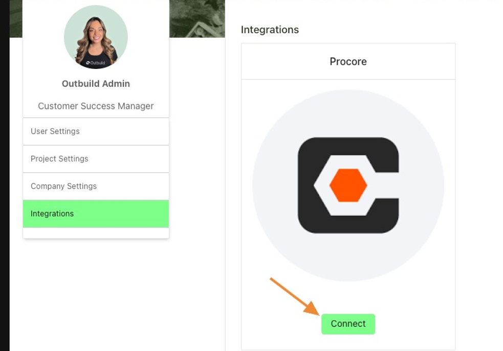 Screenshot of: Select the green "Connect" button