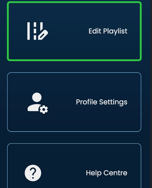 Screenshot of: Click the 'Edit Playlist' button