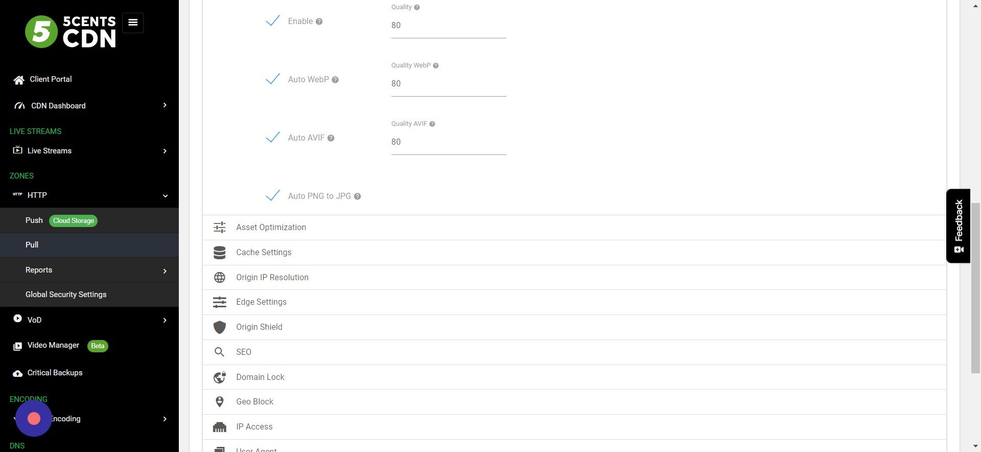 Screenshot of: Asset Optimization: You can refer this link for configuring the Asset optimization[Hyperlink asset optimization KB]