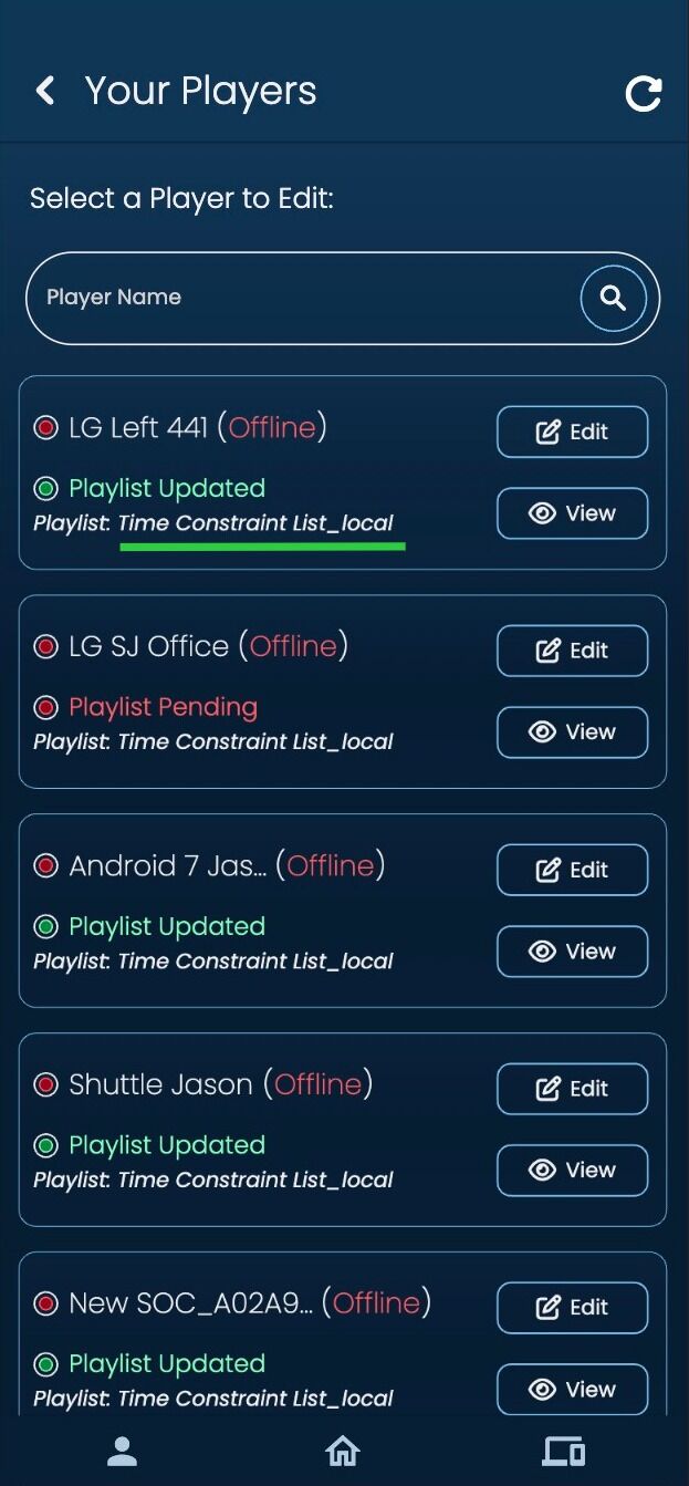 Screenshot of: You now have your new content list in place of your old one. The new one is characterised by the \_local that follows the old name.